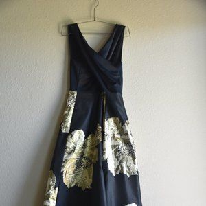 Black and Gold Prom Dress